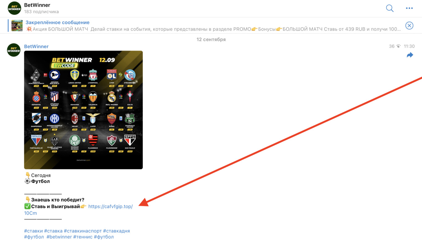 betwinner зеркало - ссылка из телеграм